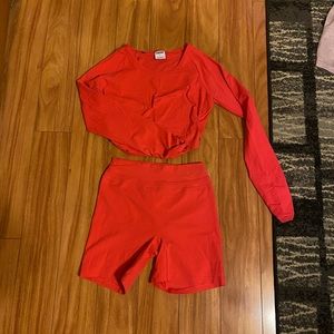 Whitney Simmons V2 hot pink set